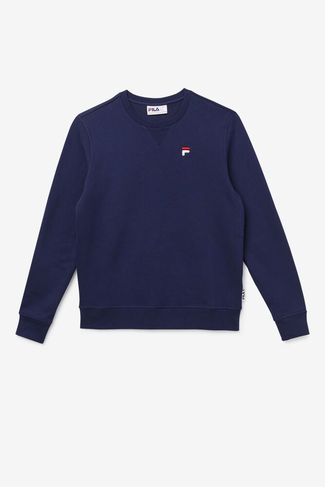 Fila Sweatshirt Mens Navy Kieve - Ireland 48607-QXUB